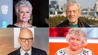 Dame Julie Walters, Sir Ian McKellen, Miriam Margolyes and Sir Patrick Stewart. Pics: AP/Ken McKay/ITV/Shutterstock 