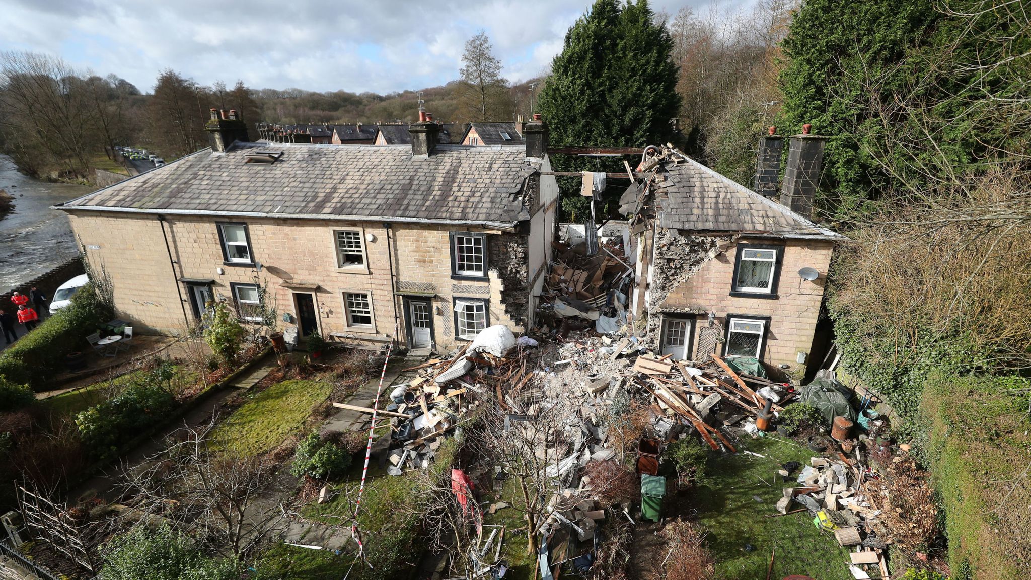 Summerseat 'explosion' Woman's body found after house collapse UK