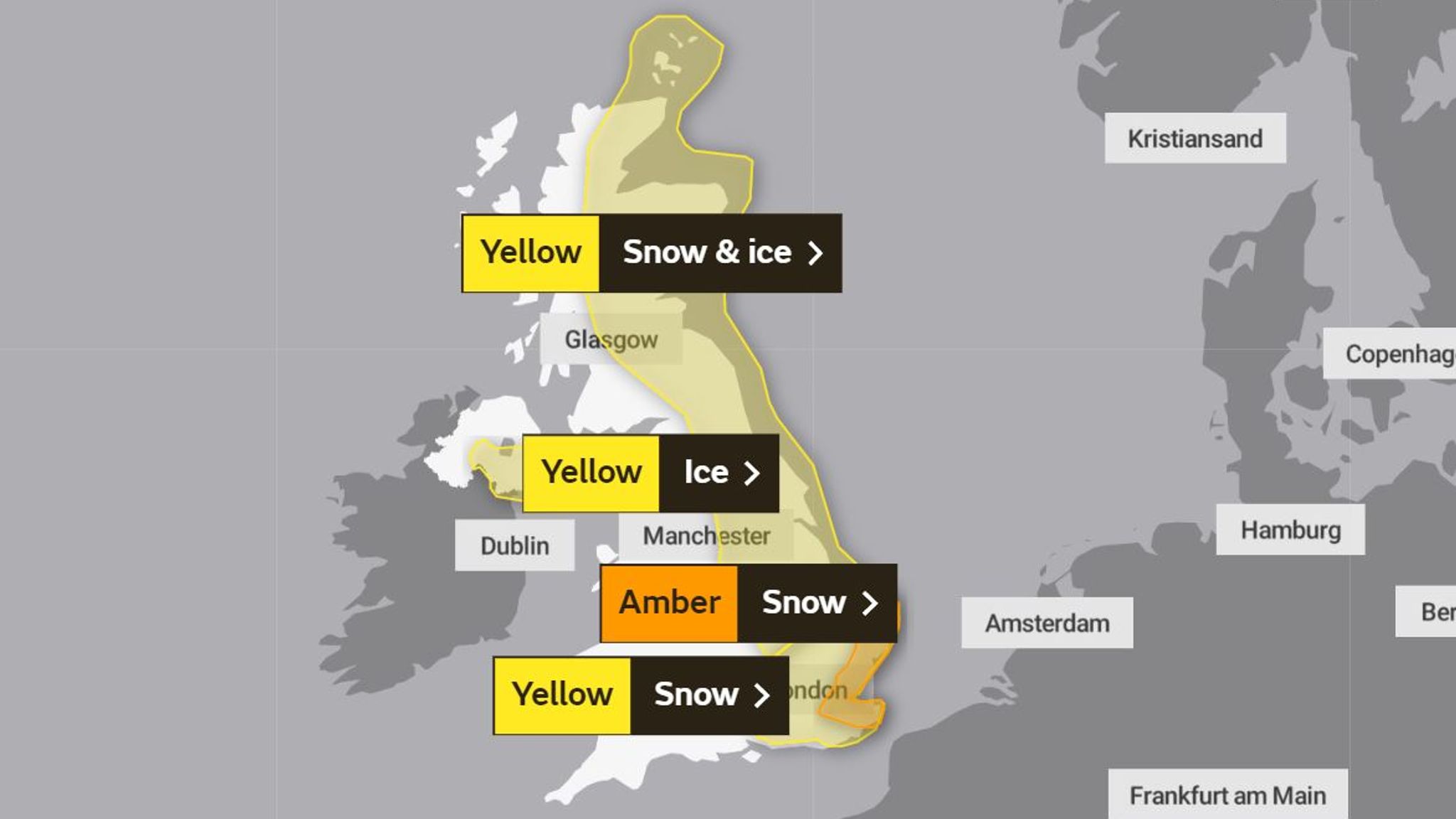 UK Weather: Storm Darcy - Dubbed 'Beast From The East 2' - Brings Heavy ...