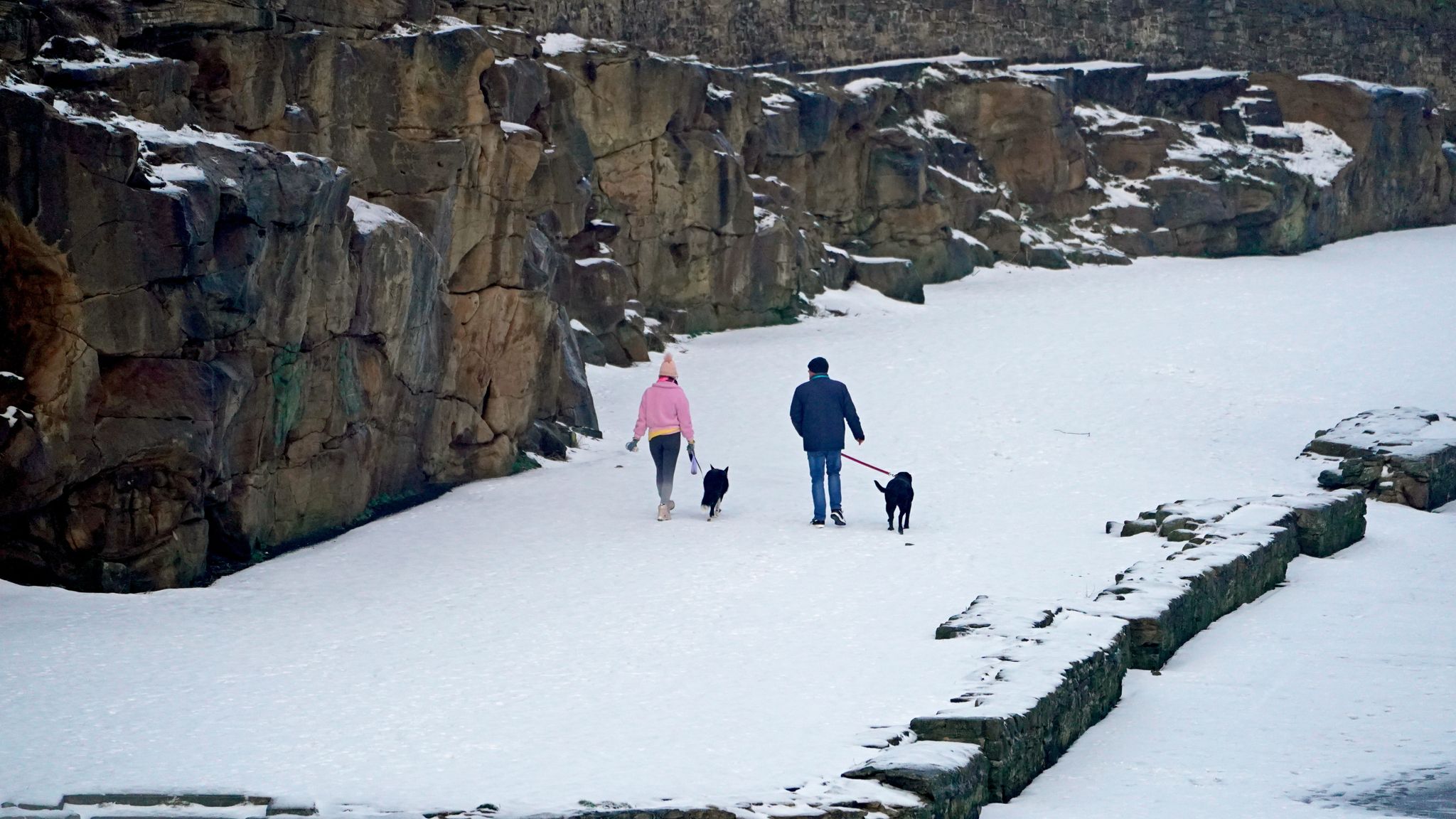 UK weather Another record low February temperature in England as more