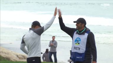 Spieth's eagle hole-out at Pebble Beach