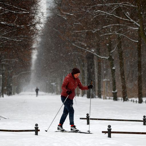 Deep freeze grips Europe, with one lucky country basking in 20C heat