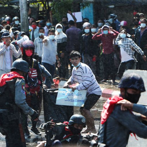 Myanmar coup: Warning shots fired and dozens arrested as protesters defy military ban on gatherings