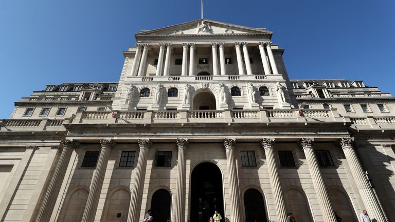 File photo dated 20/09/19 of the Bank of England, in the City of London, which has left interest rates unchanged at 0.1%. Issue date: Thursday February 4, 2021.