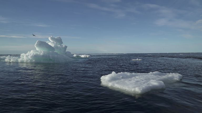 FILE PHOTO: Floating ice is seen during the expedition of the The Greenpeace&#39;s Arctic Sunrise ship at the Arctic Ocean
FILE PHOTO: Floating ice is seen during the expedition of the The Greenpeace&#39;s Arctic Sunrise ship at the Arctic Ocean, September 14, 2020. REUTERS/Natalie Thomas/File Photo