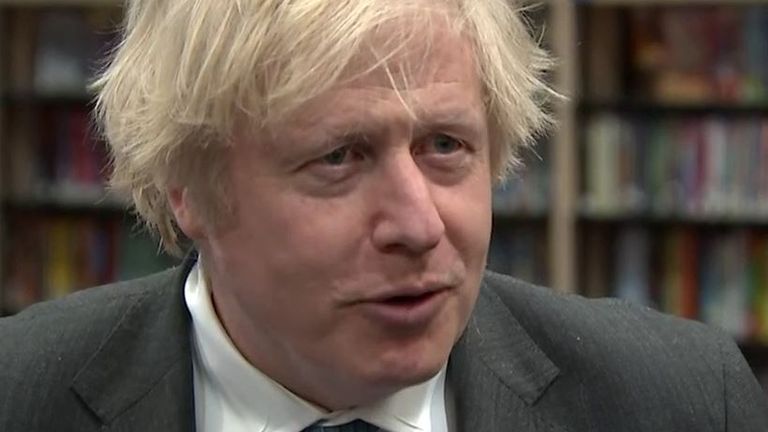 Boris Johnson insists the removal of exams in schools this year is the best possible course of action