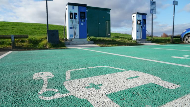 There has been criticism of the lack of public charging points for electric cars