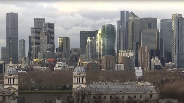 London skyline. Generic business in London shot.