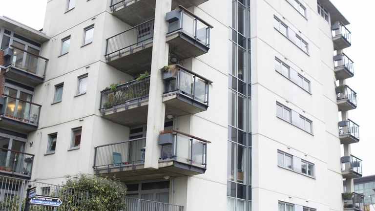 Albert House, Woolwich, London, which has cladding that since the Grenfell disaster has been deemed un-safe