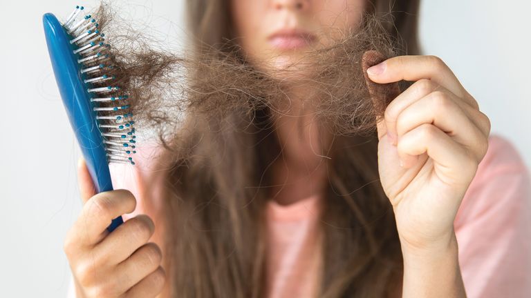Hair loss has found to be a long-term symptom of COVID-19 in a new study. Pic: istock