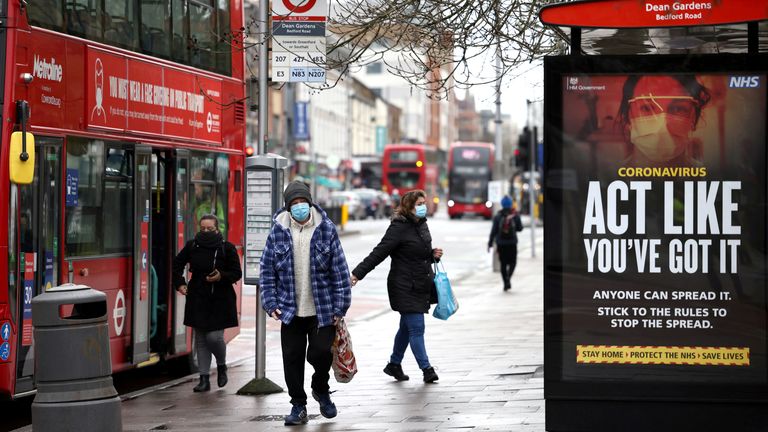 Ealing, à l'ouest de Londres, où la nouvelle variante de coronavirus originaire d'Afrique du Sud a été localisée