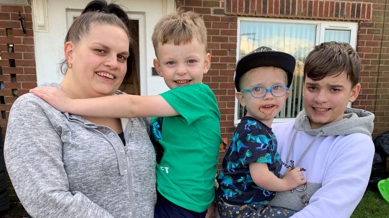 Jessica Degnan is a mum of three boys and is trying to juggle homeschooling with paying bills.
