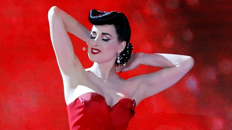 Dita Von Teese was in a relationship with Marilyn Manson for seven years, but says abuse claims don&#39;t match her experience