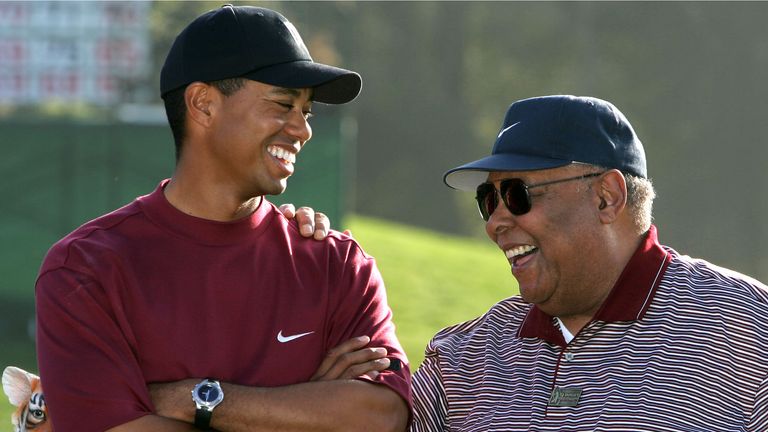 Earl Woods had been a huge influence on his son&#39;s golfing career