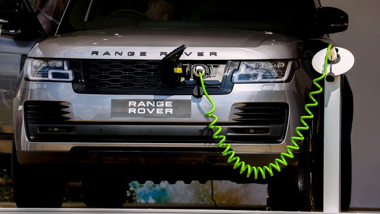 A electric Range Rover made by Jaguar Land Rover