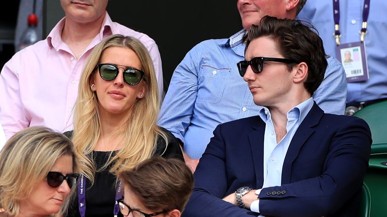 Ellie Goulding (left) and Caspar Jopling (right) tied the knot in August 2019