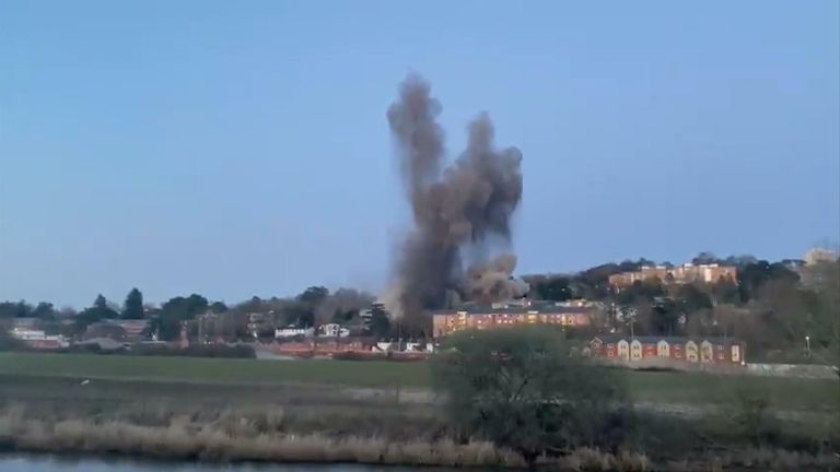 Second World War bomb detonated in Exeter
