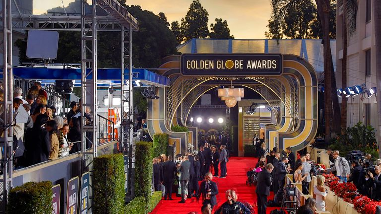 The Golden Globes set the tone for the highly prestigious BAFTAs and Oscars that follow. Pic: AP