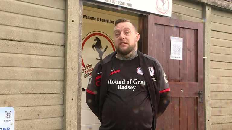 Wayne Neale, manager of Badsey Rangers FC