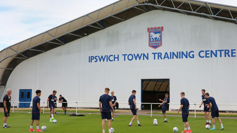 Ipswich Town training ground, where the fire took place