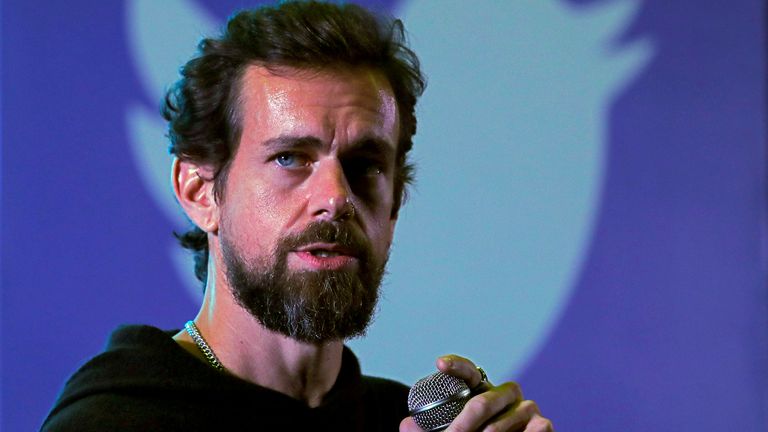 FILE PHOTO: Twitter CEO Jack Dorsey addresses students at the Indian Institute of Technology (IIT) town hall in New Delhi, India, November 12, 2018.