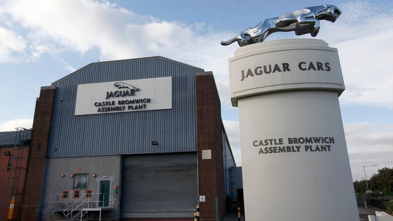 Jaguar assembly plant in Castle Bromwich