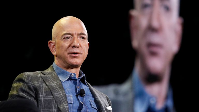 Jeff Bezos. Pic: AP