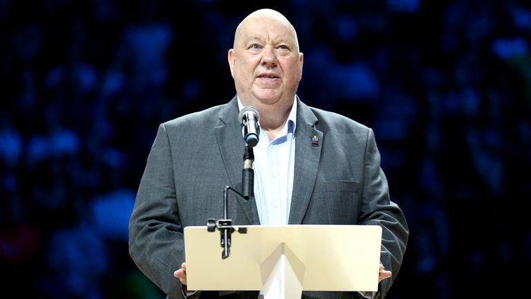 Mayor of Liverpool Joe Anderson during the Netball World Cup at the M&S Bank Arena, Liverpool in 2019