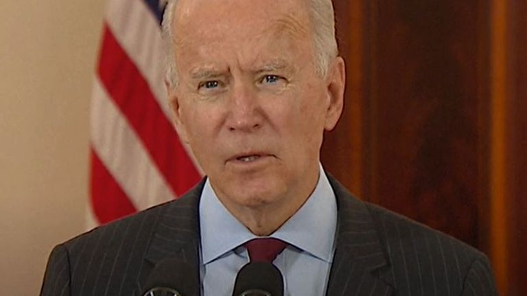 Joe Biden remembers the US half a million who have died from COVID-19