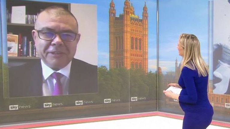Professor Jonathan Van-Tam answers questions about vaccines live on Sky News