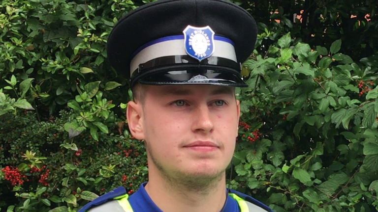 PC Kieron Poole says he feared for his life.  Photo: West Midlands Police