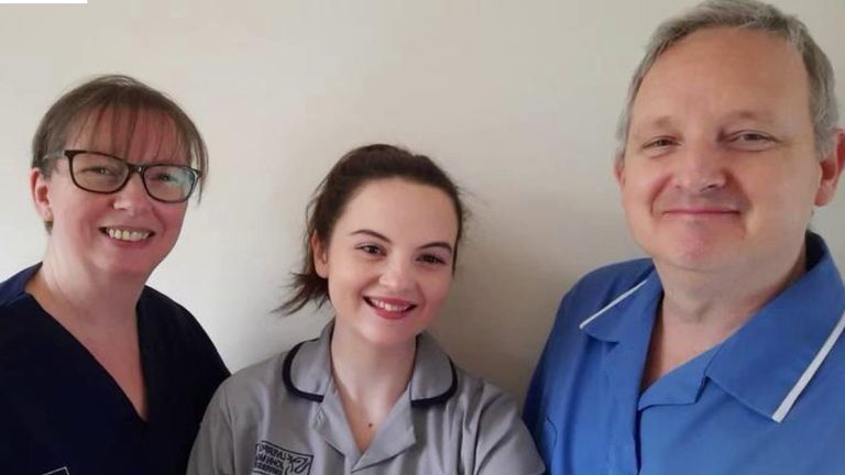 The family will eventually see three nurses in the NHS as Natalie continues her studies. 