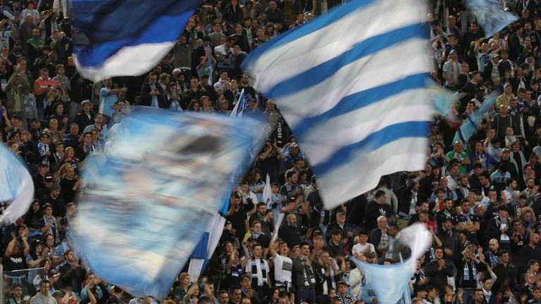 Lazio fans follow their team in Serie A - but some sections of their support are known for their links to the far right