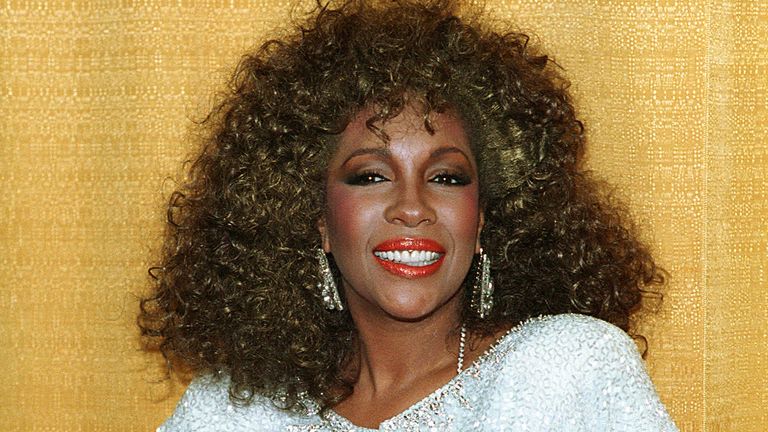 Singer Mary Wilson, former member of The Supremes, poses at the Soul Train Music Awards in Los Angeles in 1987. Pic: AP