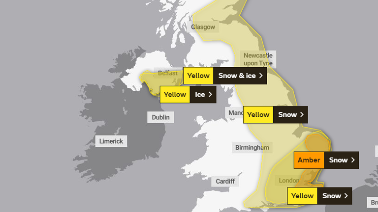 The Met Office has issued several weather advisories.  Photo: Met Office