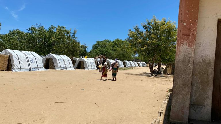 Camps have been set up for those who have been displaced