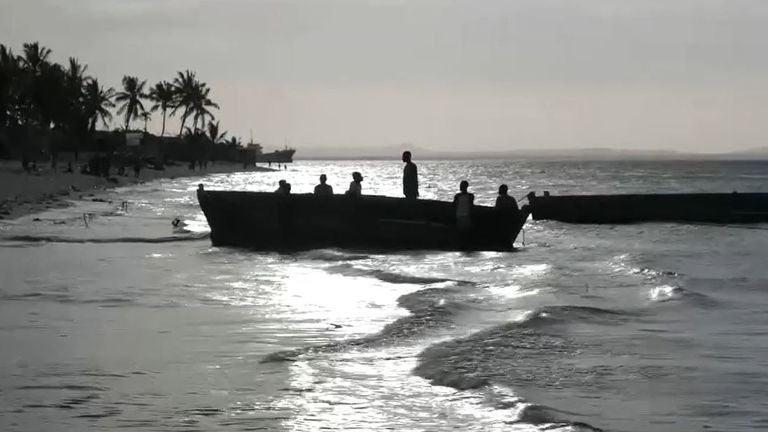 Boats can be seen dropping people on the beaches daily