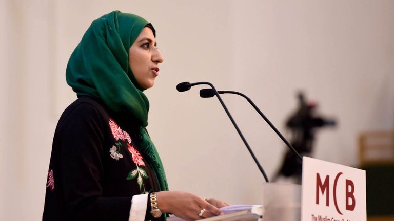 Zara Mohammed who has been elected the first female secretary-general of the Muslim Council of Britain. Pic: MCB