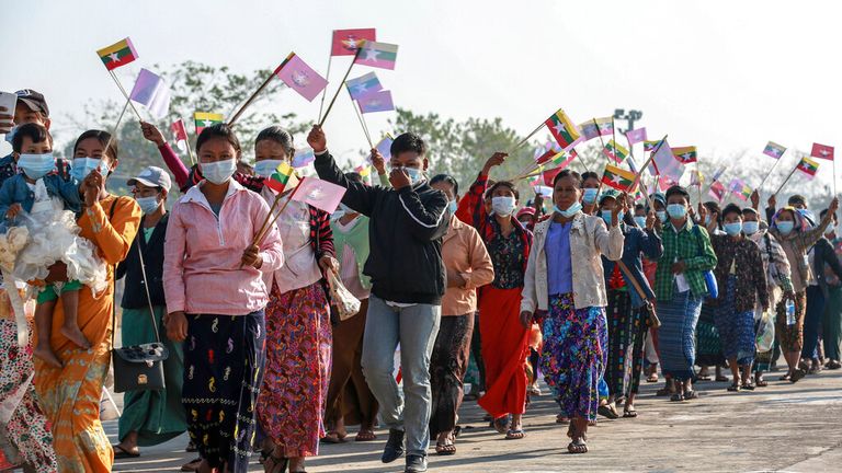 Myanmar's New Military Government Shutdown Internet Amidst Massive Protest Against Coup