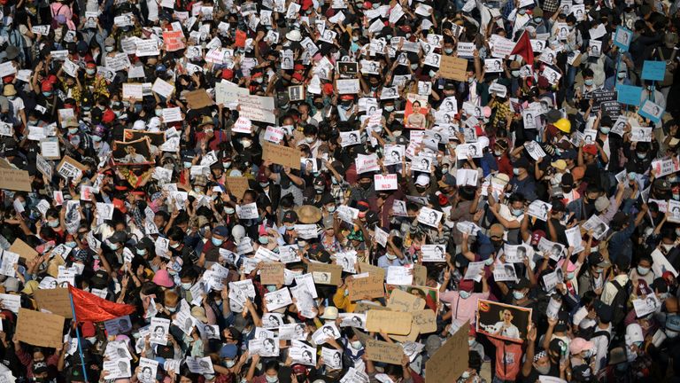 Tens of thousands have taken to the streets in protest