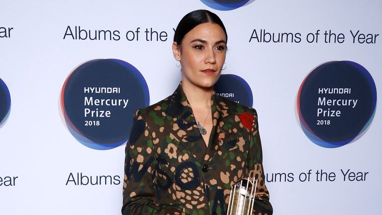 Nadine Shah, whose album ‘Holiday Destination’ has been nominated for the Mercury Prize 2018, poses for a photograph ahead of the ceremony at the Hammersmith Apollo in London, Britain, September 20, 2018. REUTERS/Henry Nicholls
