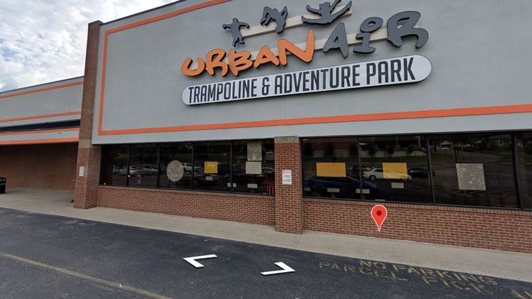 The incident happened in the car park of Urban Air Trampoline and Adventure Park. Pic: Google Street View