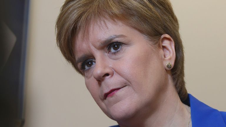 Scottish first minister Nicola Sturgeon