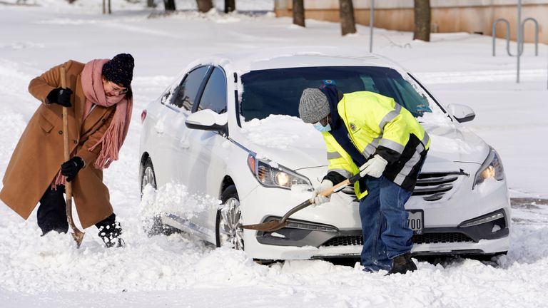 President Joe Biden declared a federal emergency in Texas, where temperatures ranged from -6 to -22C.