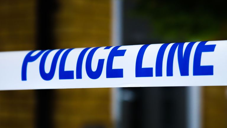 A police tape surrounds a crime scene in London. (Photo by Dinendra Haria / SOPA Images/Sipa USA)