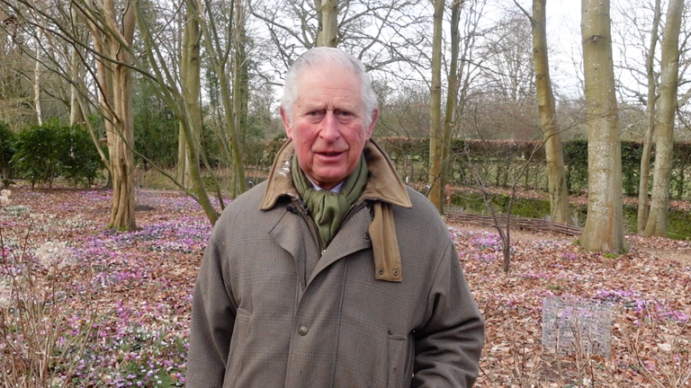 The Prince of Wales has encouraged children to decorate pebbles