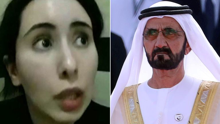 Princess Latifa and Mohammed bin Rashid al-Maktoum