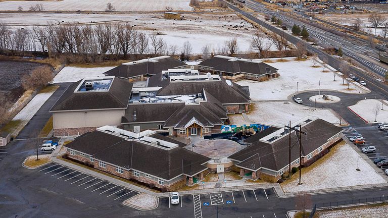 Aerial photo of Provo Canyon School&#39;s Springville Campus. Pic: Francisco Kjolseth/The Salt Lake Tribune via AP