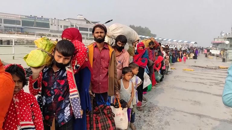 Bangladesh Moves Fourth Group Of Rohingya Refugees To Remote Flood Prone Island World News