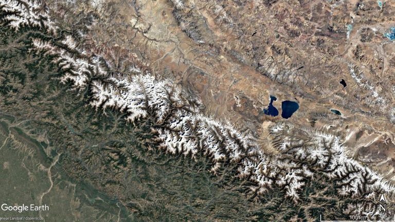 Imagerie satellite de la zone de décembre 2016. Crédit: